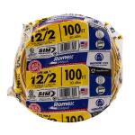 Southwire 100 ft. 12/2 Solid Romex SIMpull CU NM-B W/G Wire - Yellow