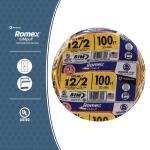 Southwire 100 ft. 12/2 Solid Romex SIMpull CU NM-B W/G Wire - Yellow