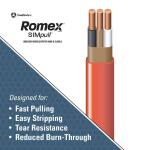 Southwire 100 ft. 10/2 Solid Romex Simpull CU NM-B W/G Wire - Orange