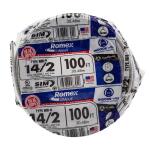 Southwire 100 ft. 14/2 Solid Romex SIMpull CU NM-B W/G Wire - White