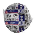 Southwire 100 ft. 14/2 Solid Romex SIMpull CU NM-B W/G Wire - White