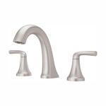 Pfister Ladera 8 in. Widespread Double Handle Bathroom Faucet in Spot Defense Brushed Nickel ( LF-049-LRGS)