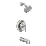 MOEN Findlay Single-Handle Tub & Shower Faucet, Spot Resist Brushed Nickel