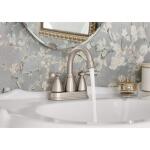 MOEN Banbury 4 in. Centerset Double Handle Bathroom Faucet in Brushed Nickel (84943SRN)