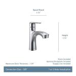 MOEN Findlay Single-Handle Single-Hole Bathroom Faucet in Spot Resist Brushed Nickel (84516SRN)