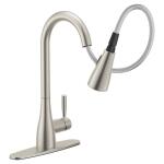 MOEN Doherty Single Handle Pull-Down Kitchen Faucet, Spot Resist Stainless