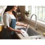 MOEN Doherty Single Handle Pull-Down Kitchen Faucet, Spot Resist Stainless