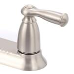 MOEN Banbury High-Arc Kitchen Faucet with Double Handles and Side Sprayer in Spot Resist Stainless (CA87000SRS)