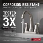 Delta Portwood 4 in. Centerset 2-Handle Bathroom Faucet in SpotShield Brushed Nickel (25770LF-SP)