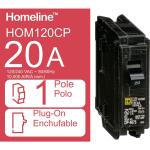 Square D Single-Pole Circuit Breaker Homeline 20 Amp (HOM120CP)