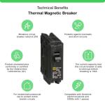 Square D Single-Pole Circuit Breaker Homeline 20 Amp (HOM120CP)