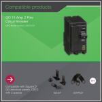 Square D 2-Pole Circuit Breaker QO 15 Amp