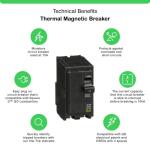 Square D 2-Pole Circuit Breaker QO 15 Amp