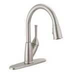 Delta Classic Single Handle Pull Down Sprayer Kitchen Faucet in Stainless Steel (19810-SS-DST)