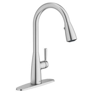 American Standard Fairbury 2S Stainless Steel Single-Handle Pull-Down Sprayer Kitchen Faucet (7418300.075)