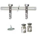 Everbilt 72 in. Stainless Steel Sliding Barn Door Track and Hardware Kit (14455)