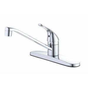 Glacier Bay Single Handle Standard Kitchen Faucet in Stainless Steel (HD67896W-0008D2)