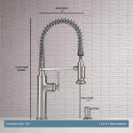 KOHLER Sous Pro-Style Single Handle Pull Down Sprayer Kitchen Faucet in Vibrant Stainless Steel (K-R10651-SD-VS)