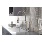 KOHLER Sous Pro-Style Single Handle Pull Down Sprayer Kitchen Faucet in Vibrant Stainless Steel (K-R10651-SD-VS)