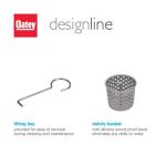 OateyDesignline 4 in. x 4 in. Stainless Steel Square Shower Drain with Square Pattern Drain Cover (DSS2040R2)