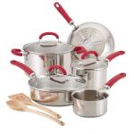 Rachael Ray 10-Piece Stainless Steel Cookware Set