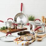 Rachael Ray 10-Piece Stainless Steel Cookware Set