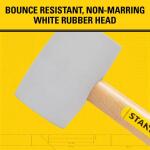 Stanley 16 oz. White Rubber Mallet (STHT56145)