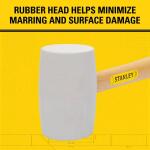 Stanley 16 oz. White Rubber Mallet (STHT56145)