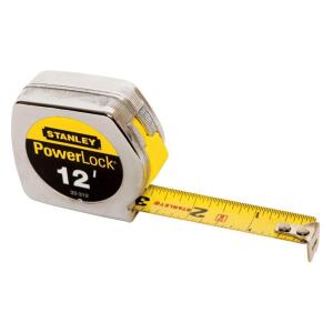 StanleyPowerlock 12 ft. x 3/4 in. Tape Measure (33-312L)