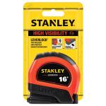 Stanley 16 ft. LeverLock High Visibility Tape Measure (STHT30814S)