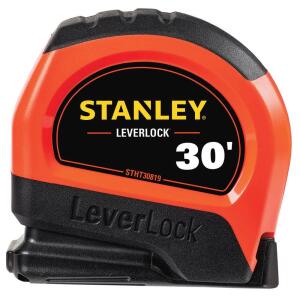 Stanley 30 ft. LeverLock High Visibility Tape Measure (STHT30819S)