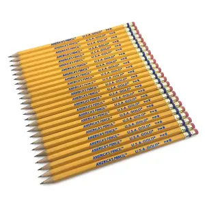 U.S.A. Gold 12ct Premium #2 HB Pencils Wood Yellow