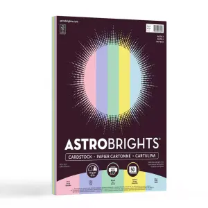 Astrobrights 50-Sheet 8.5 x 11 Inch Neenah Pastel Cardstock