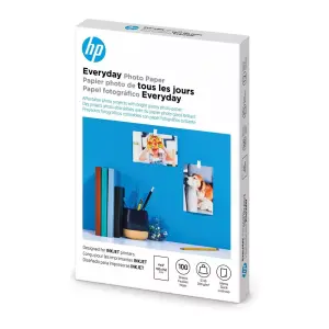 HP 100-Count (4x6 Inch) Everyday Glossy Photo Paper