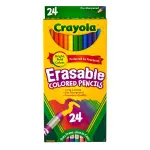 Crayola 24-Count Erasable Colored Pencils