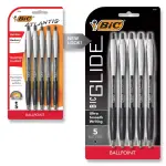 BiC 5pk Black Atlantis Original Retractable Ballpoint Pens