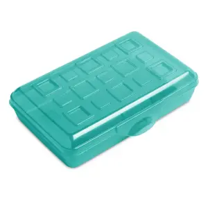 Sterilite Teal Pencil Box