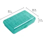 Sterilite Teal Pencil Box