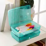 Sterilite Teal Pencil Box