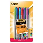 BiC 15-Count Xtra Bold Ballpoint Pens Multicolor