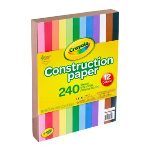 Crayola 12-Color 240-Sheet Construction Paper