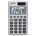 Casio Silver HS8VA Solar Powered Pocket Calculator