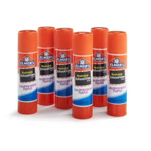 Elmer's 6pk Disappearing Purple Washable School Glue Sticks