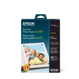 Epson 20-Count (5x7 Inch) Premium White Photo Paper