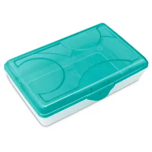 Sterilite Blue School Supply Pencil Box