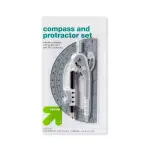 up & up Grey-Set Compass and Protractor