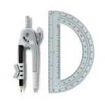 up & up Grey-Set Compass and Protractor