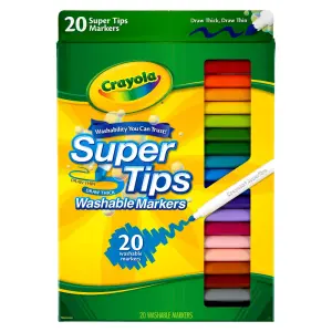 Crayola 20-Count Super Tips Washable Markers