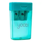 Yoobi 2 Hole Pencil Sharpener Aqua