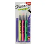 Sharpie 3pk Multicolored Clear View Highlighters Fine Chisel Tip